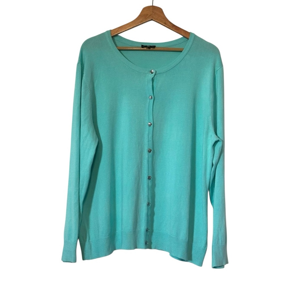 Jones New York Turquoise Cardigan